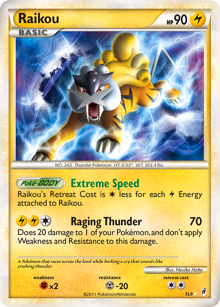 Raikou SL9 Pokemon card