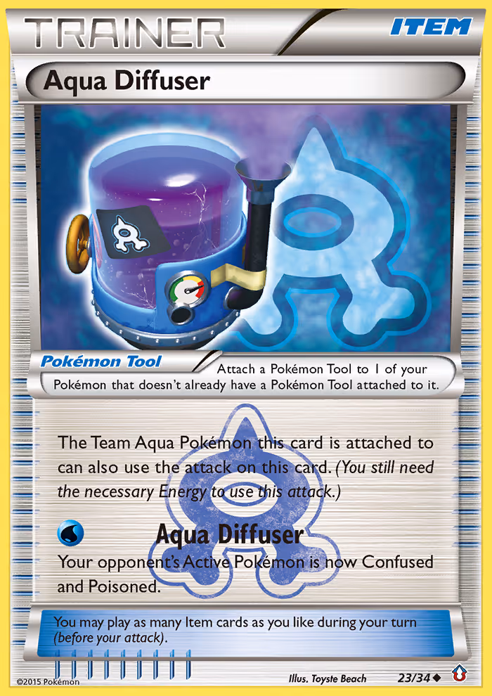 Aqua Diffuser 23/34 Pokemon card