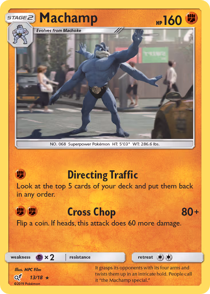 Machamp 13/18 Pokemon card
