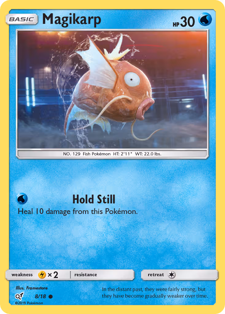 Magikarp 8/18 Pokemon card