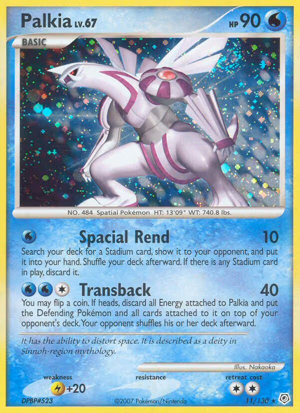 Palkia 11/130 Pokemon card