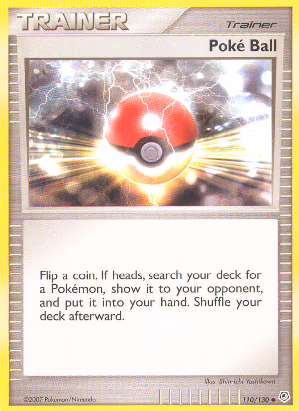 Poké Ball 110/130 Pokemon card