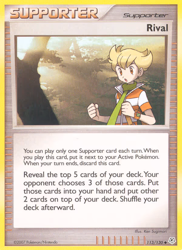 Rival 113/130 Pokemon card