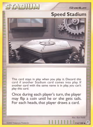 Speed Stadium 114/130 Pokemon card
