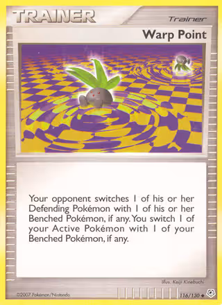Warp Point 116/130 Pokemon card