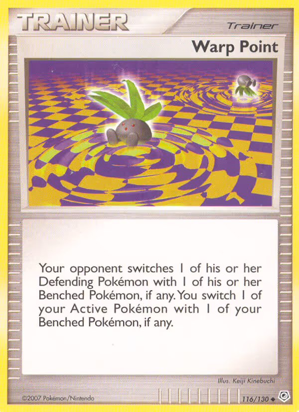 Warp Point 116/130 Pokemon card