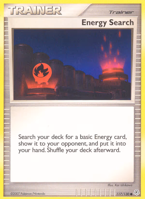 Energy Search 117/130 Pokemon card
