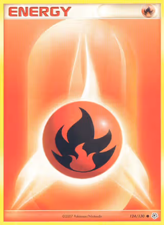 Fire Energy 124/130 Pokemon card