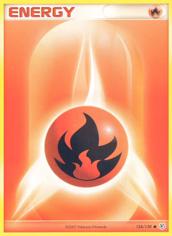 Fire Energy 124/130 Pokemon card