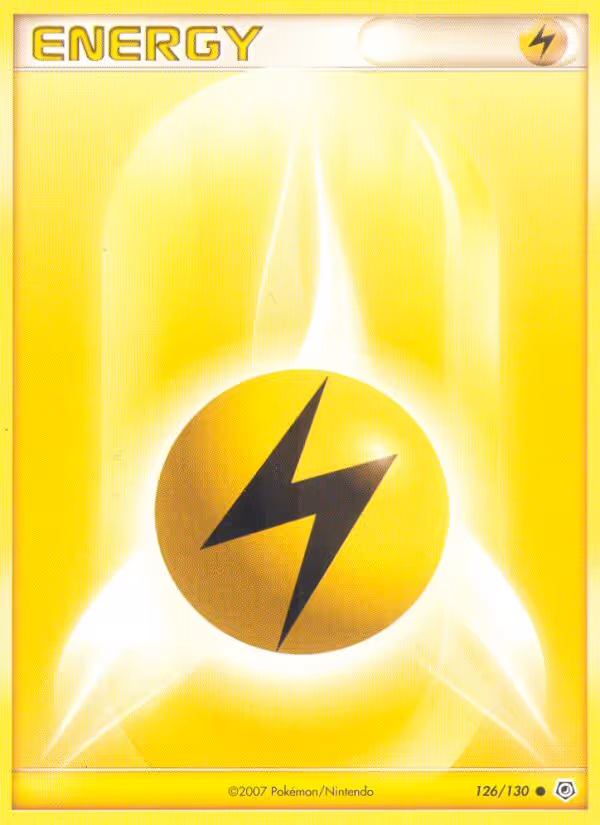 Lightning Energy 126/130 Pokemon card