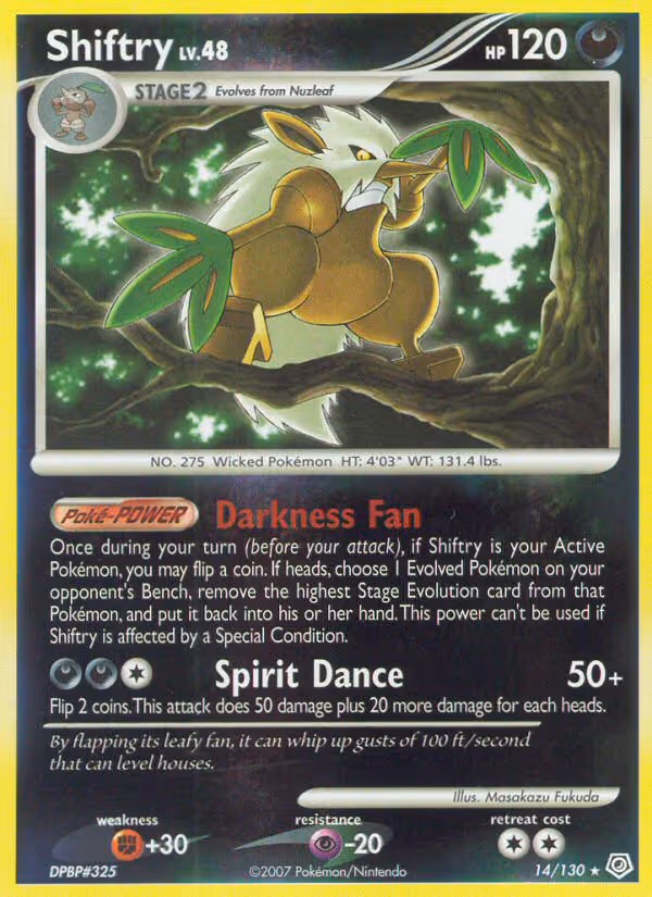 Shiftry 14/130 Pokemon card