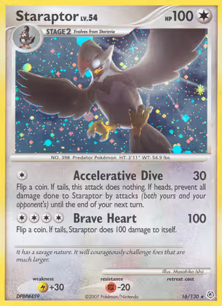 Staraptor 16/130 Pokemon card
