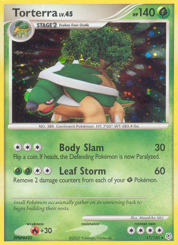 Torterra 17/130 Pokemon card