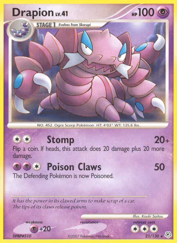 Drapion 23/130 Pokemon card