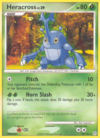 Heracross 28/130 Pokemon card