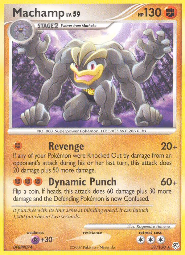Machamp 31/130 Pokemon card