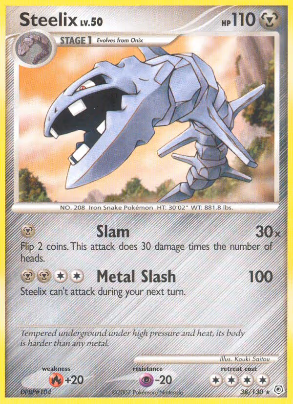 Steelix 38/130 Pokemon card