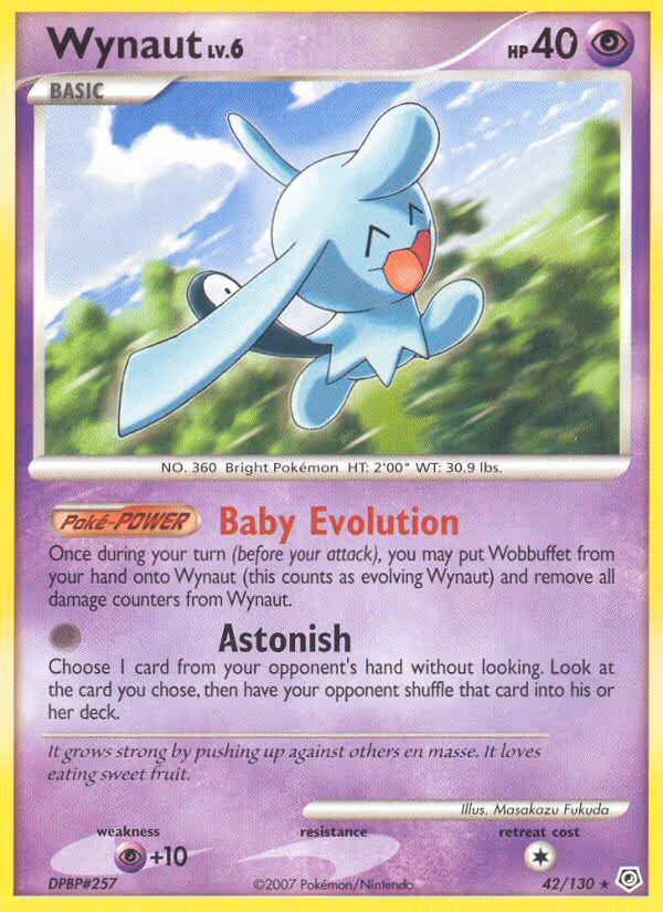 Wynaut 42/130 Pokemon card
