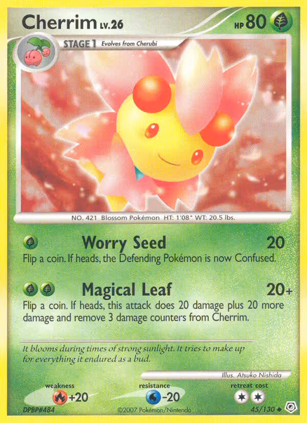 Cherrim 45/130 Pokemon card