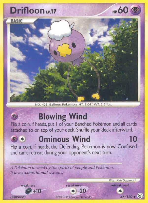 Drifloon 46/130 Pokemon card