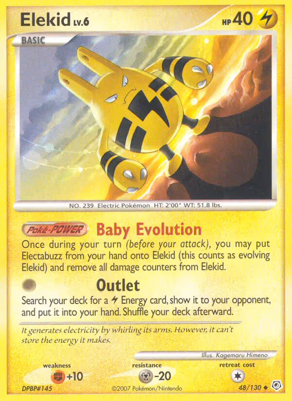 Elekid 48/130 Pokemon card