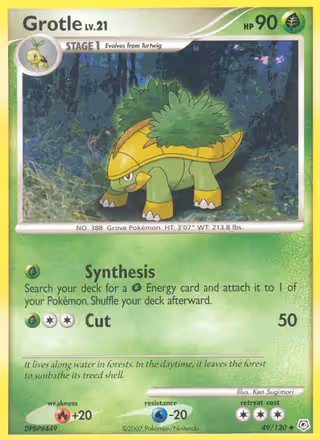 Grotle 49/130 Pokemon card