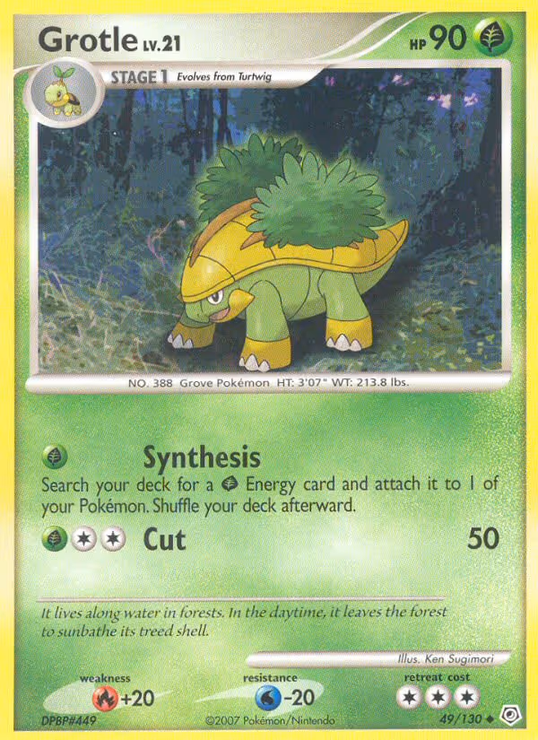 Grotle 49/130 Pokemon card