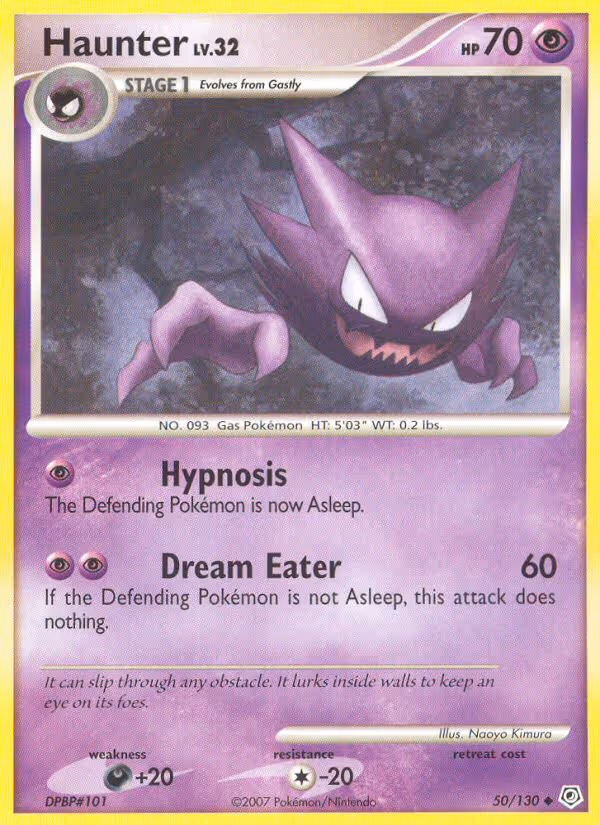 Haunter 50/130 Pokemon card