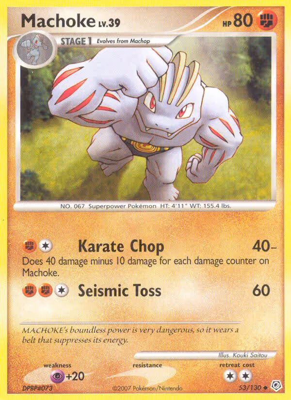 Machoke 53/130 Pokemon card