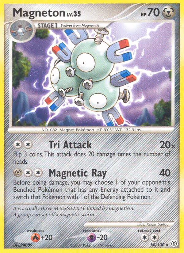 Magneton 54/130 Pokemon card