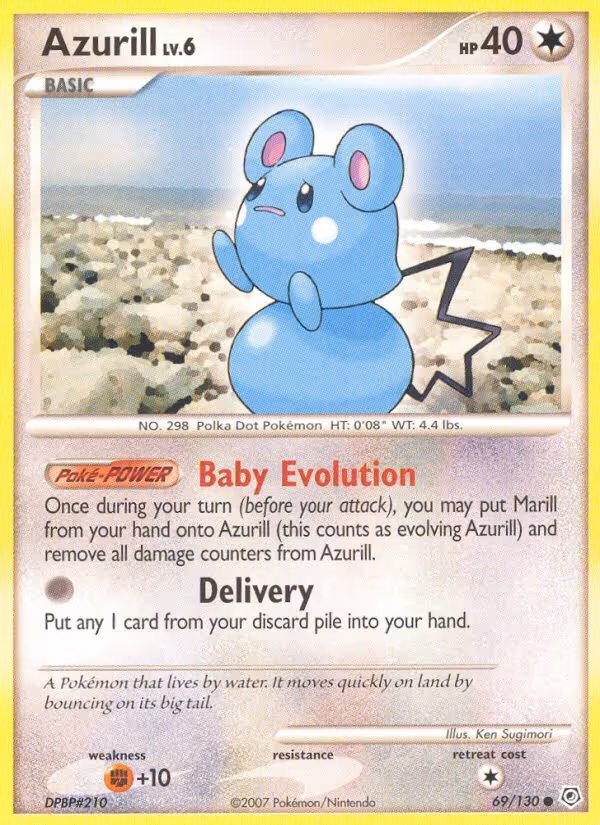 Azurill 69/130 Pokemon card