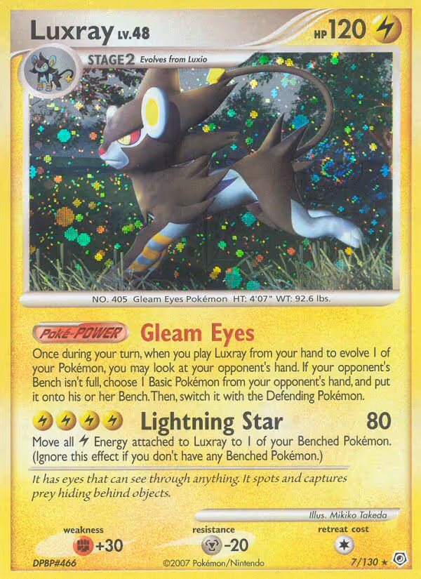 Luxray 7/130 Pokemon card