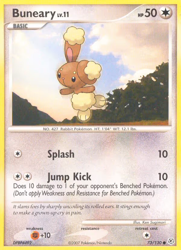 Buneary 73/130 Pokemon card