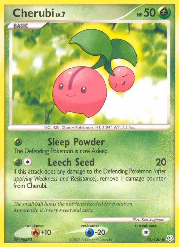 Cherubi 75/130 Pokemon card
