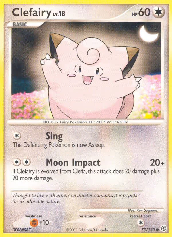 Clefairy 77/130 Pokemon card