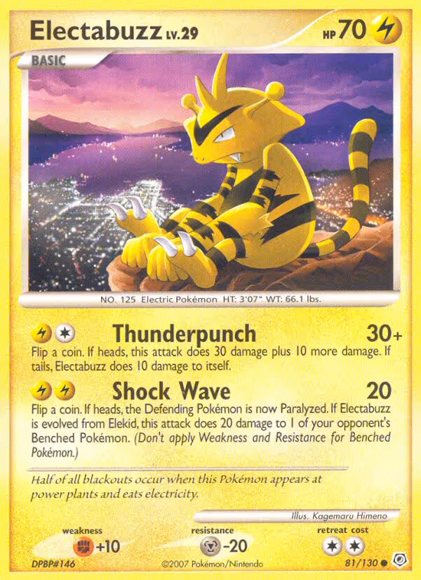 Electabuzz 81/130 Pokemon card