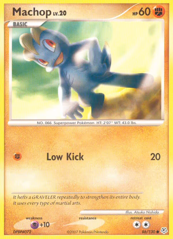 Machop 86/130 Pokemon card