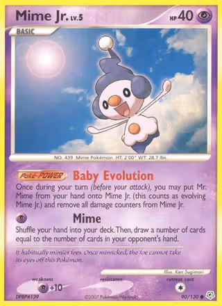 Mime Jr. 90/130 Pokemon card