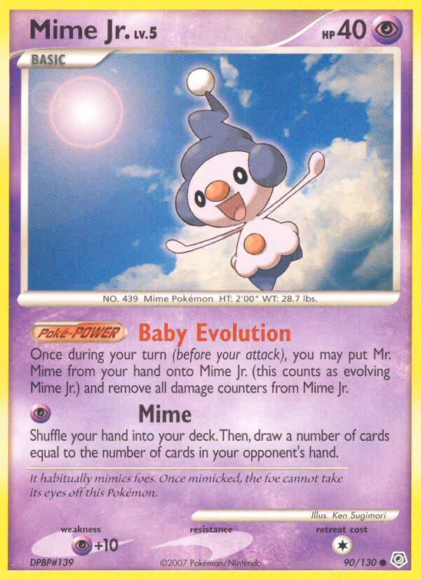 Mime Jr. 90/130 Pokemon card
