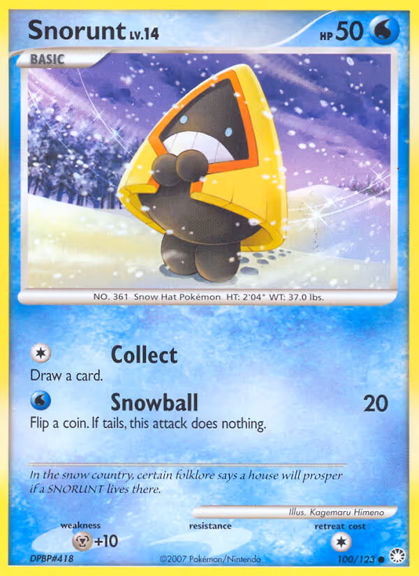 Snorunt 100/123 Pokemon card