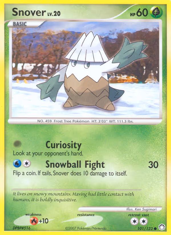 Snover 101/123 Pokemon card