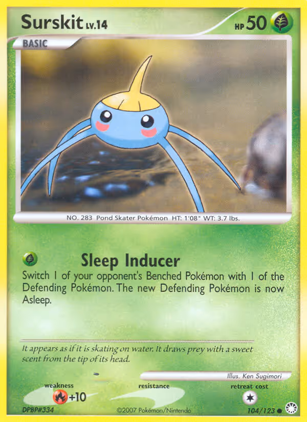 Surskit 104/123 Pokemon card