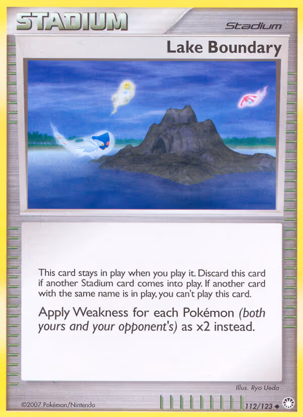 Lake Boundary 112/123 Pokemon card