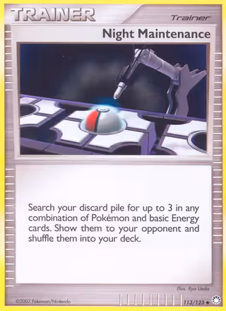 Night Maintenance 113/123 Pokemon card