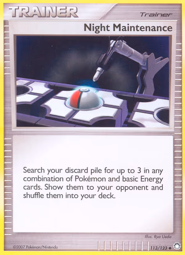 Night Maintenance 113/123 Pokemon card