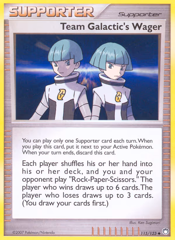 Team Galactic's Wager 115/123 Pokemon card