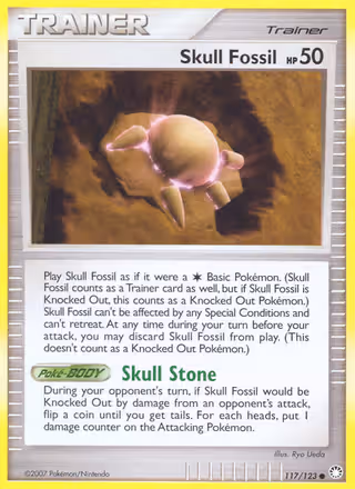 Skull Fossil 117/123 Pokemon card