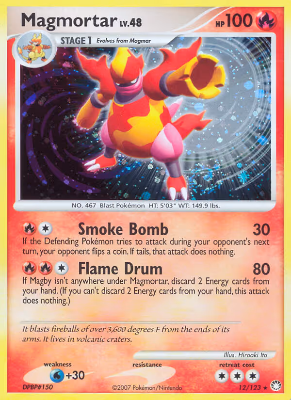 Magmortar 12/123 Pokemon card
