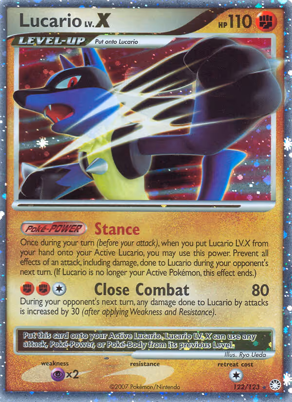 Lucario 122/123 Pokemon card