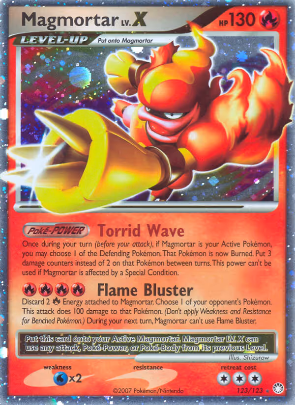 Magmortar 123/123 Pokemon card